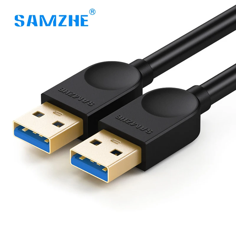 SAMZHE USB к USB 3,0 кабель папа-папа USB3.0 удлинитель супер скорость для радиатора жесткий диск автомобиля MP3 веб-камера цифровая камера