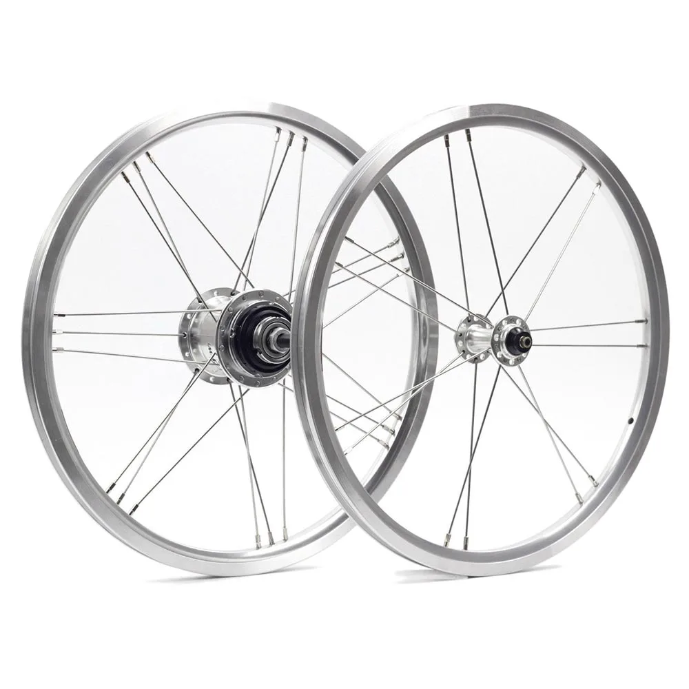 

SILVEROCK bike Wheelset 5 Speed 16 x1 3/8" 349 kinlin rim for 3sixty Brompton Ultralight Folding Bike wheels