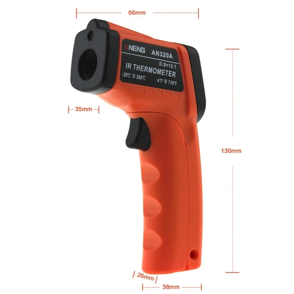 

ANENG Professional AN320A Infrared Thermometer LCD Digital Display Laser Temperature Meter Non-Contact Thermometer