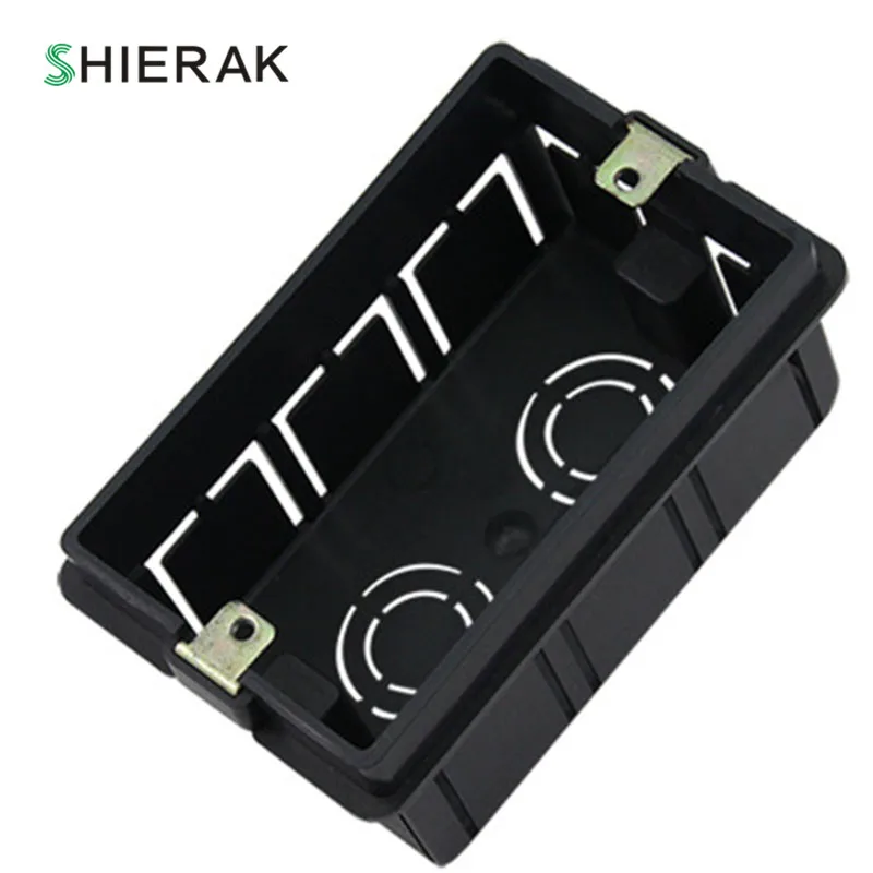 

SHIERAK US Italy Standard 118 Type Rectangle Junction Box Internal Mounting Box 105*65*49mm Used For Wall Switch And Socket