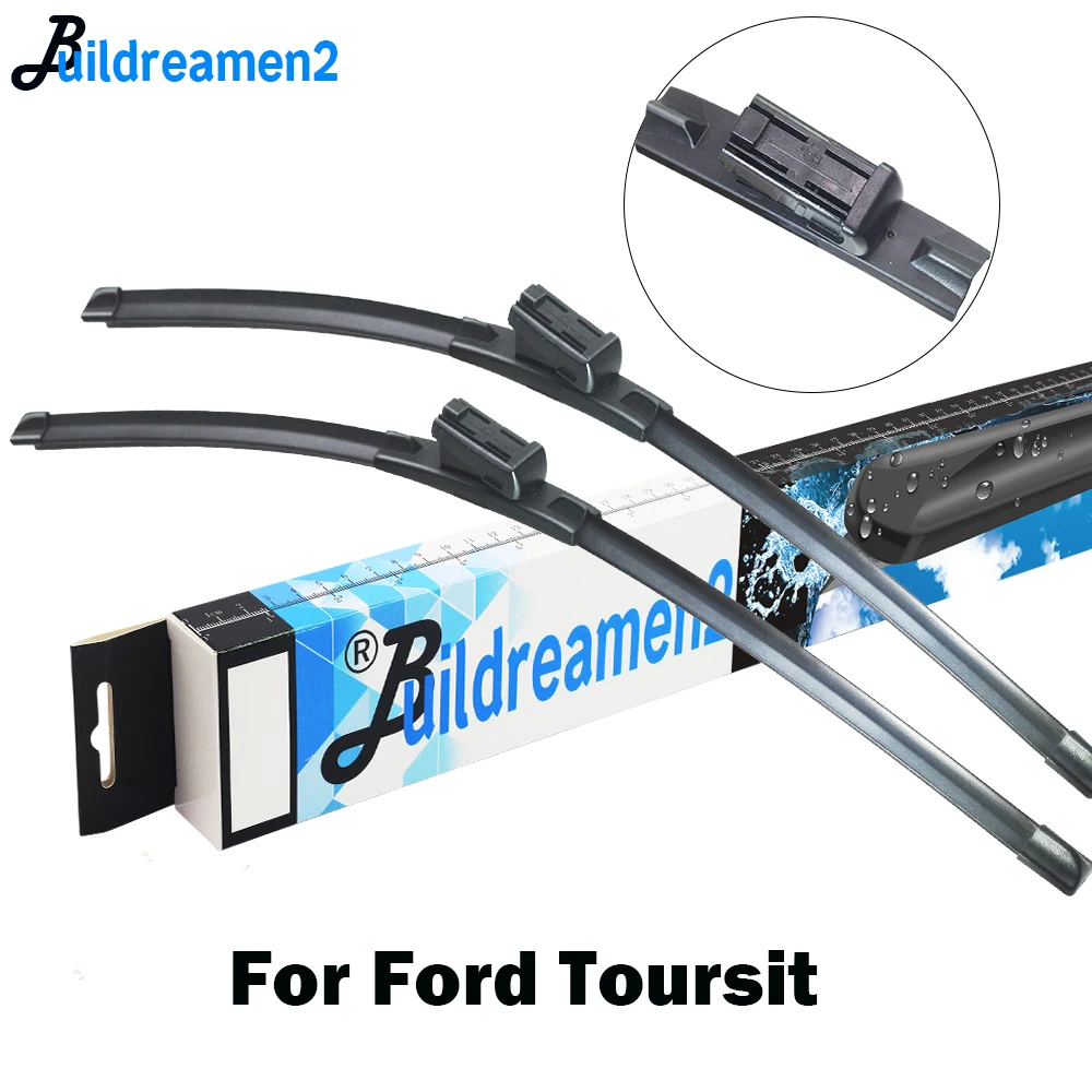 

Buildreamen2 Car Accessories Frameless Wiper Blade Rubber Windshield Wiper For Ford Transit Custom Connect Tourneo Courier