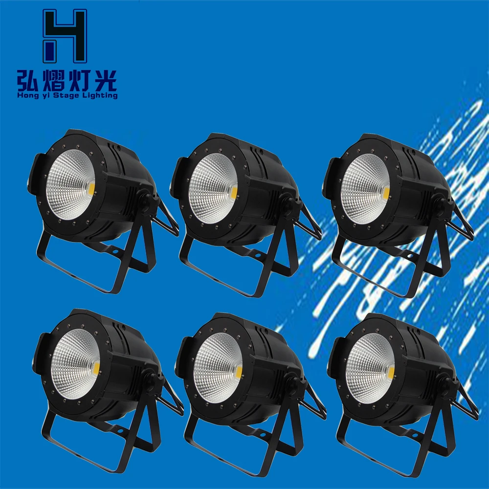 

LED COB Par Light 100W High Power Aluminium White Dj Disco DMX Led Beam Wash Strobe Effect Par Lights (6pcs/lot)