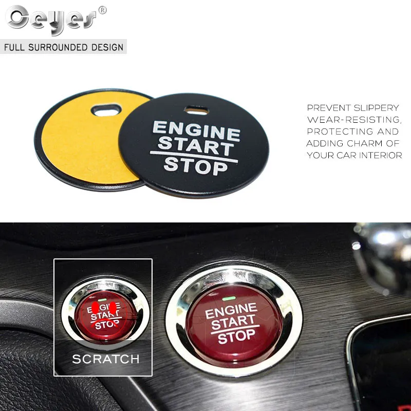 Car Start Engine Button Key Ring for CIVIC (28)