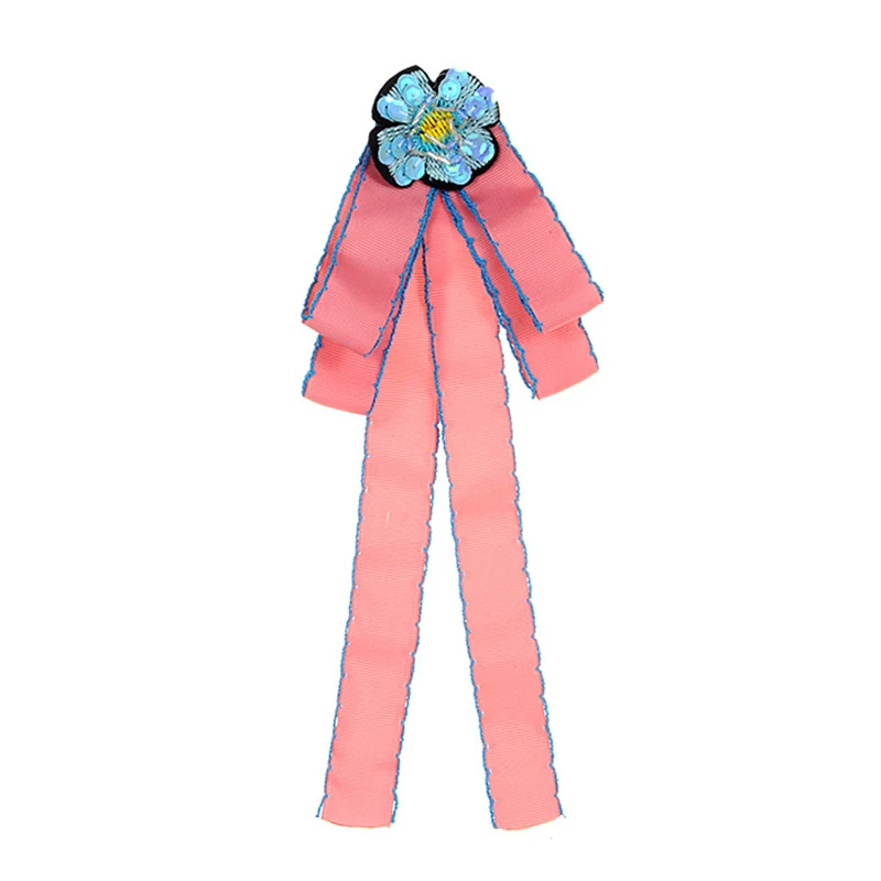 ZHINI New Arrival Printing Flower Bow knot Tie Brooches Jewelry For Women Wedding Collar Cloth Accessories Female Brooch | Украшения и