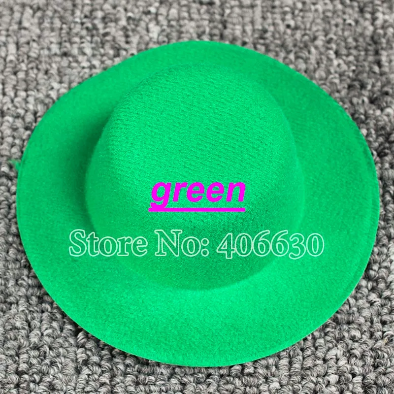 " простой мини Топ фетровая шляпа Головной убор небольшой простой DIY шляпа 50 шт./лот MFF10-00F