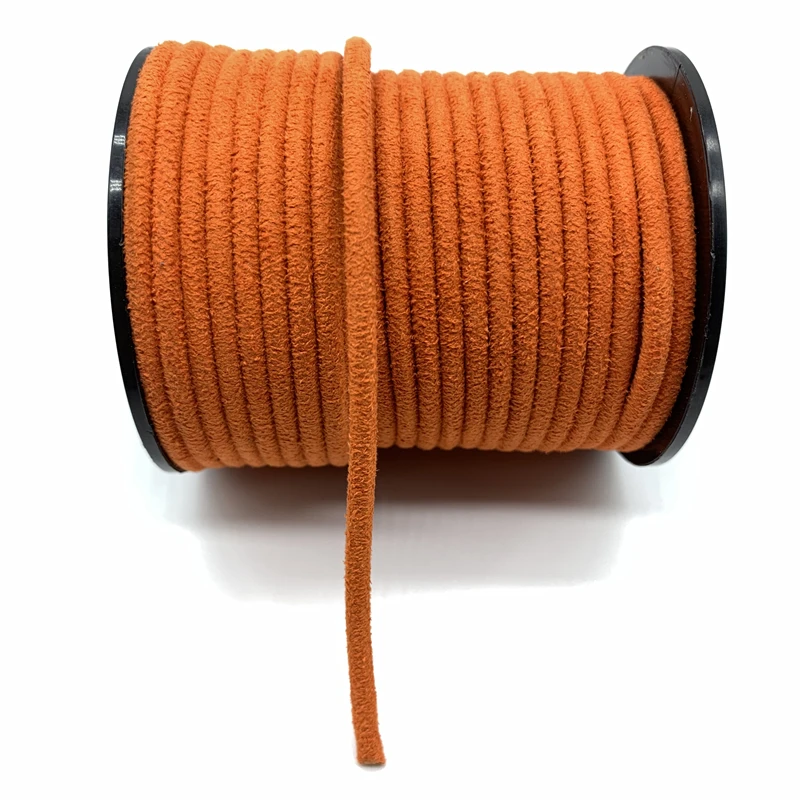 2 м/лот 3 мм круглый замшевый плетеный шнур Корейский Бархатный кожаный браслет ручной работы Бисероплетение ювелирные изделия принадлежности DIY браслет