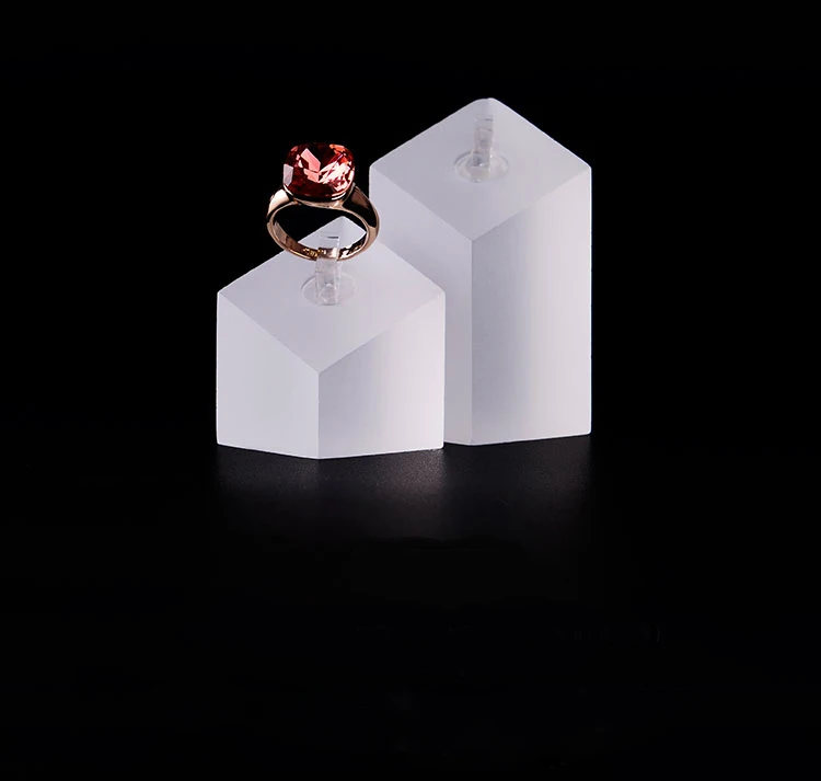 Oirlv 2PCS Acrylic Rings Finger Display Stands Holder Show Counter Showcase (7)