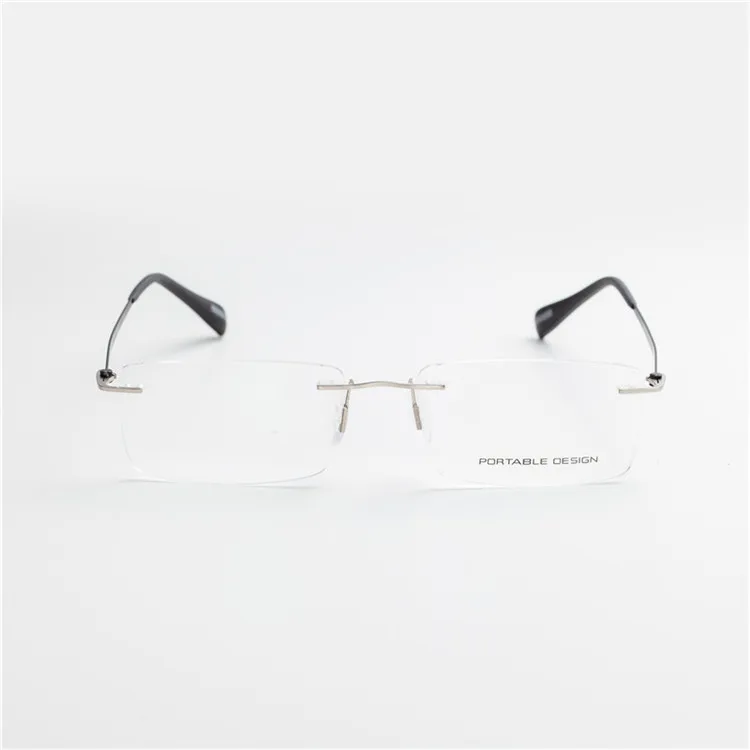 2017 новое поступление Мужские Женские титановые сплав без оправы очки Модные мужские очки супер легкие повседневные оптические оправы для
