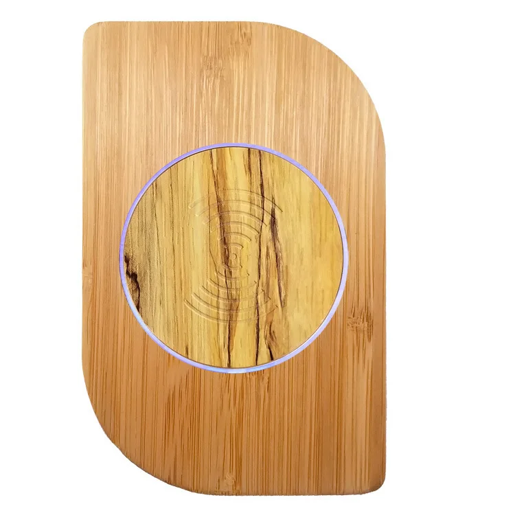 5 Вт Bamboo Беспроводной Зарядное устройство для IPhone Xs MAX XR 8 плюс Быстрая зарядка samsung