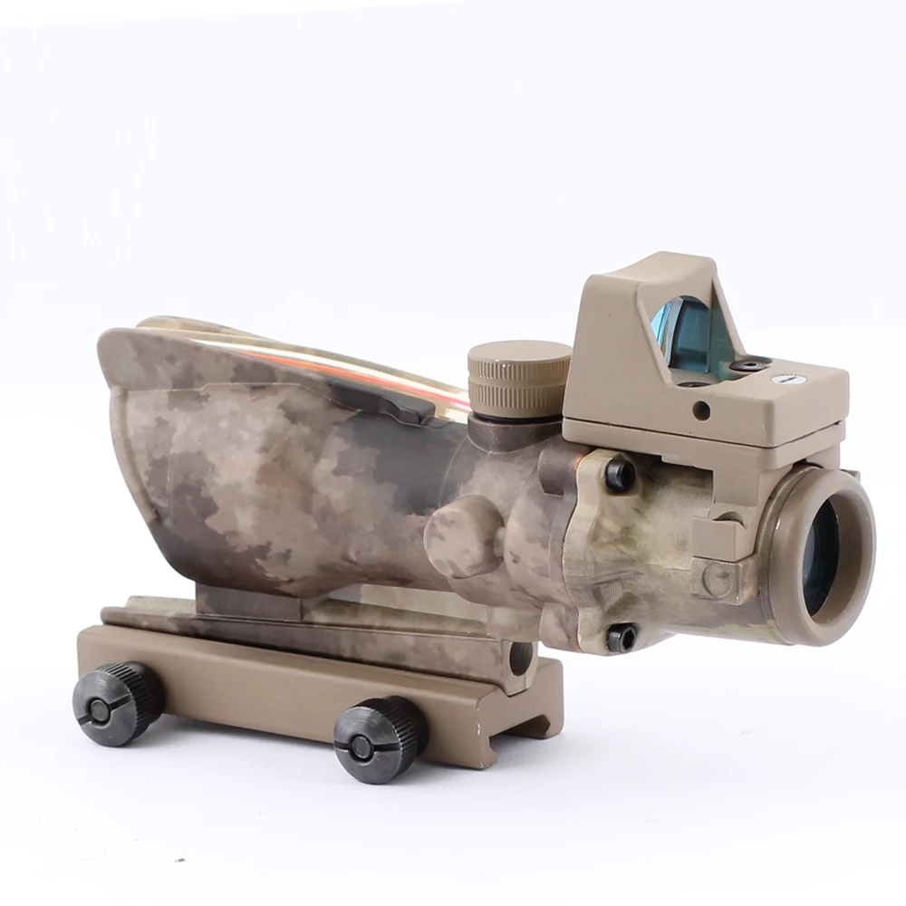 Спина оптика Охота Прицел ACOG 4x32 Red Fiber подсветкой RMR прицел для Открытый