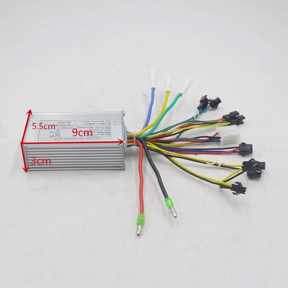 Cheap 36V 48V 250W 350W ebike electric scooter controller with throttle LCD display speed for BLDC motor/scooter/e bike 1