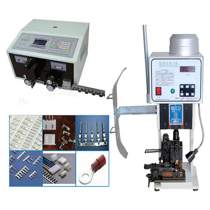 

automatic terminal crimping machine LY 1.5T with horizontal mold Wire Crimping Machine + SWT508C Wire Stripping Cutting Machine