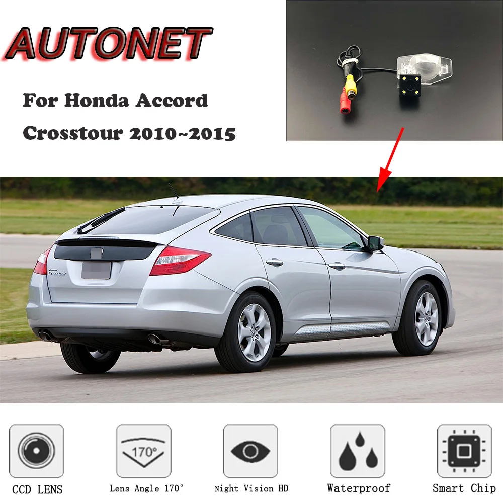 Камера заднего вида с ночным видением для Honda Accord Crosstour 2010 ~ 2015 CCD/номерной