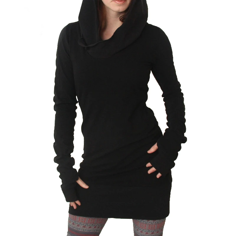 2017 autumn and winter women's new fashion hooded Slim dressslim dress