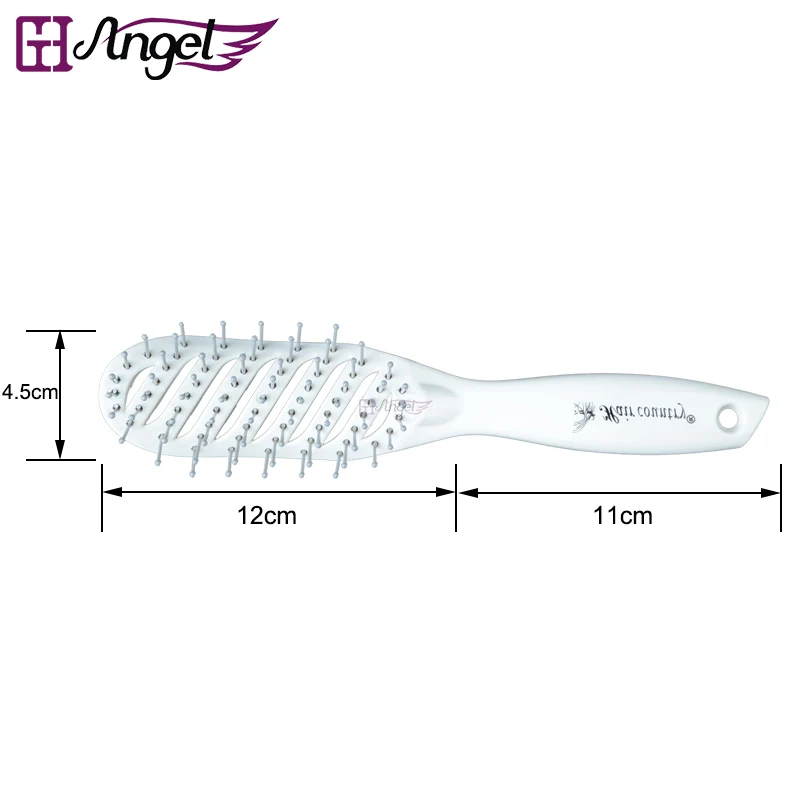 60 шт. Антистатическая щетка для ухода за волосами изогнутое вентиляционное отверстие щетка для массажа головы Расческа Салон Парикмахерская инструмент для укладки 2 цвета на выбор