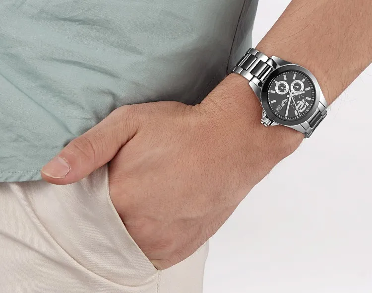 GUANQIN Ceramic Watch White Black Womens Ceramic Watch Mechanical Watch Auto Date Waterproof Dress Girls Clock Wristwatches (18)