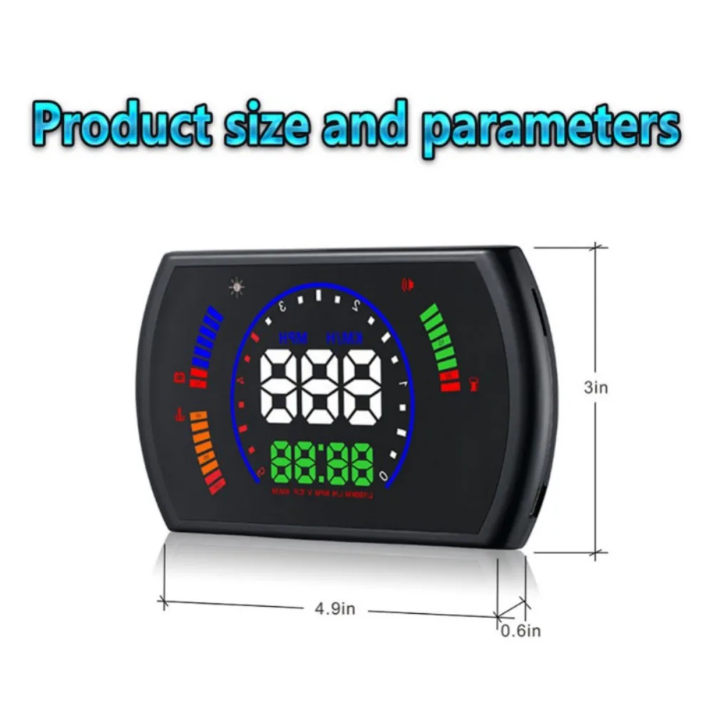 

5.8" S600 Car HUD Head Up Display Universal OBD2/EUOBD Car GPS Overspeed Warning System