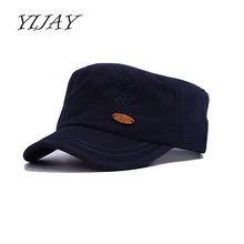 YIJAY Весна Лето Новая Мужская бейсболка с вышивкой Регулируемая плоская кепка модная повседневная бейсболка шапка унисекс Военные шапки