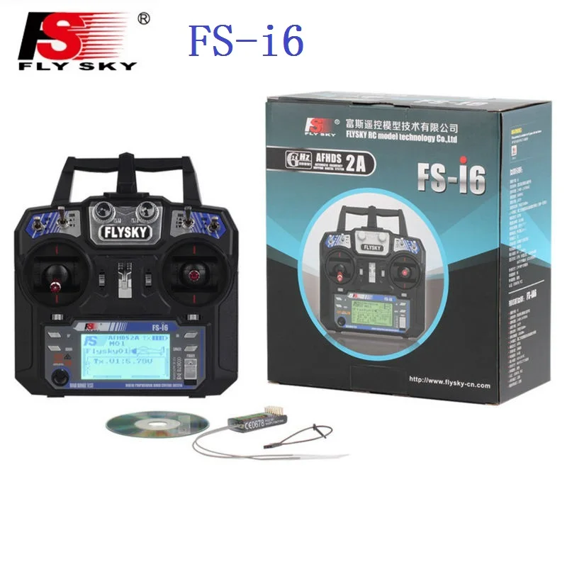 Flysky FS-i6 FS I6 2.4G 6ch RC Transmitter Controller wvith FS-iA6 Receiver For RC   Helicopter Plane Quadcopter Glider drone