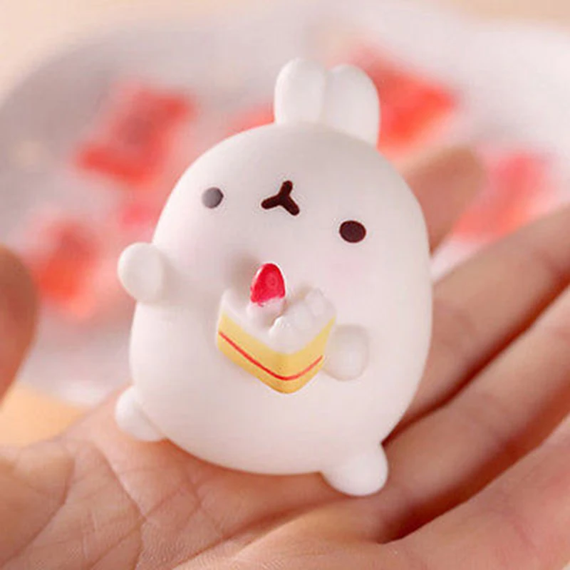 1 шт. Kawaii статуэтки в виде кроликов Kawaii Mini Mochi кролик ремесла милый мультяшный кулон детская игрушка подарок украшение спальни случайный