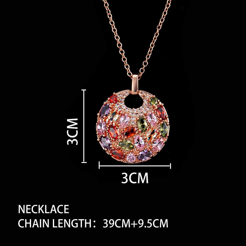 EMMAYA многоцветные ожерелья с фианитом в форме зубцов AAA CZ подвеска оптом|necklace
