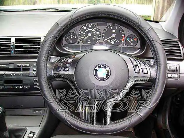 Чехол на руль из настоящего углеродного волокна для BMW E46 3 серии B281Y|cover for bmw|for bmwreal