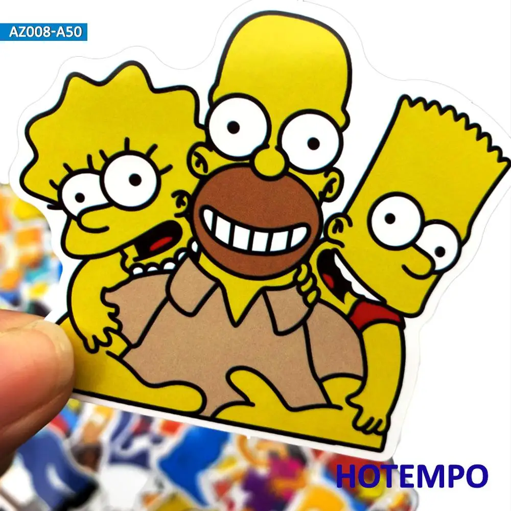 50pcs Simpson Cute Cartoon Mixed Stickers for Mobile Phone Laptop Luggage Guitar Case Skateboard Fixed Gear Bike Car Stickers 50pcs Simpson Cute Cartoon Mixed Stickers for Mobile Phone Laptop Luggage Guitar Case Skateboard Fixed Gear Bike Car Stickers