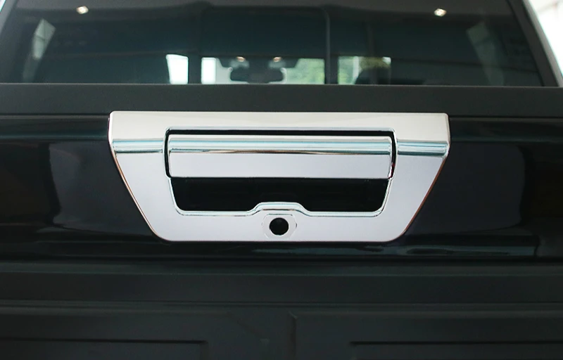 

JHO ABS Tail Gate Door Wrist Rear Trunk Grap Handle Cover Trim Bezel For Ford F150 Raptor 2016 2017 2018 Car Styling Accessories