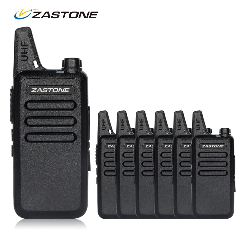 6pcs Cheap Walkie Talkie For Sale Zastone ZT X6 UHF 400 470mhz Frequency Mini Handheld Radio