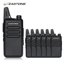 6pcs Cheap Walkie Talkie For Sale Zastone ZT-X6 UHF 400-470mhz Frequency Mini Handheld Radio Transceiver Comunicador