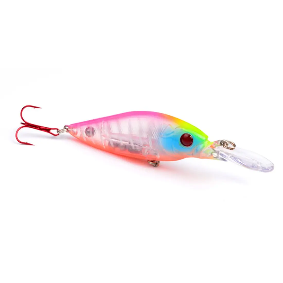 

1PC Proberos fishing tackle Minnow Lure Fishing lure 11.7g/11cm High Quality Style Fishing Bait With 4# Red Hook, Color B