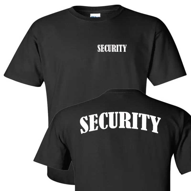 

2019 Tees Summer Style T-Shirt Funny Safety Bodyguard Security Black Cotton Pre Shrunk Tee Shirt