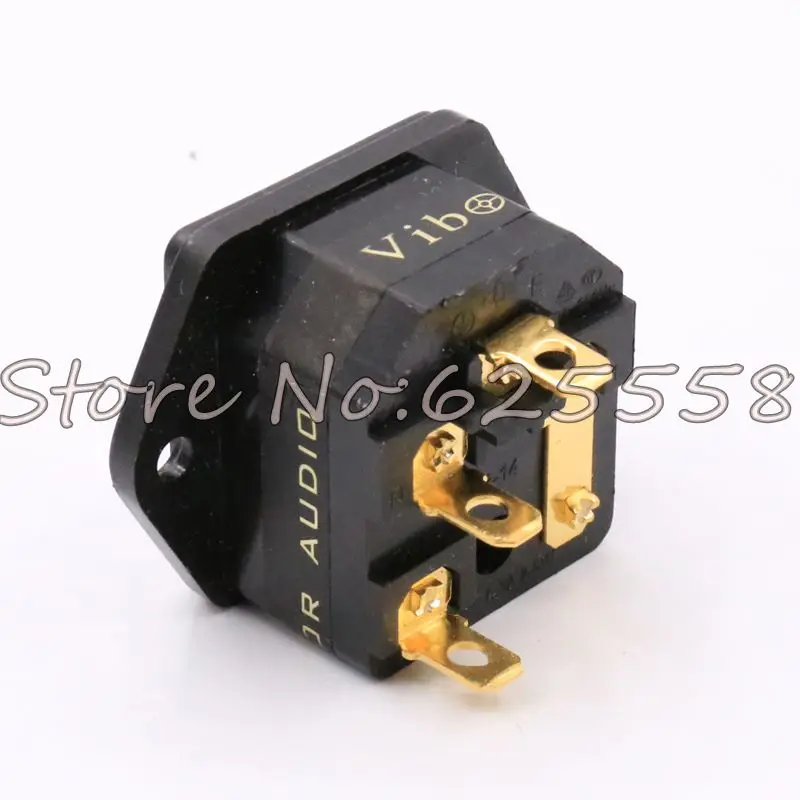 Новый Hifi audio FI-03 AU IEC розетка/разъем 24K позолоченный вход с держателем
