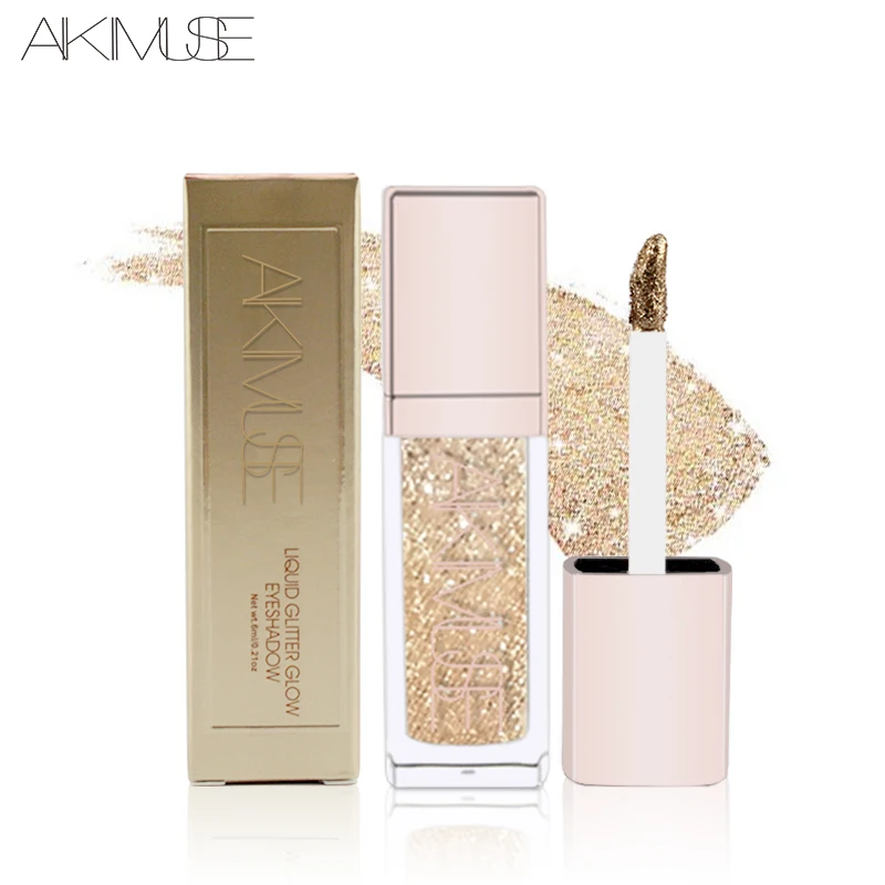 AIKIMUSE жидкие тени для век макияж металлы Блеск Shimmer Тени осветитель Make Up Комплект