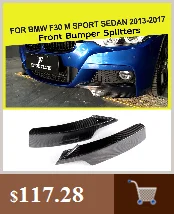 Carbon Firber/FRP защита заднего бампера Диффузор спойлер для BMW F30 M Sport 2012- один выхлоп два выхода