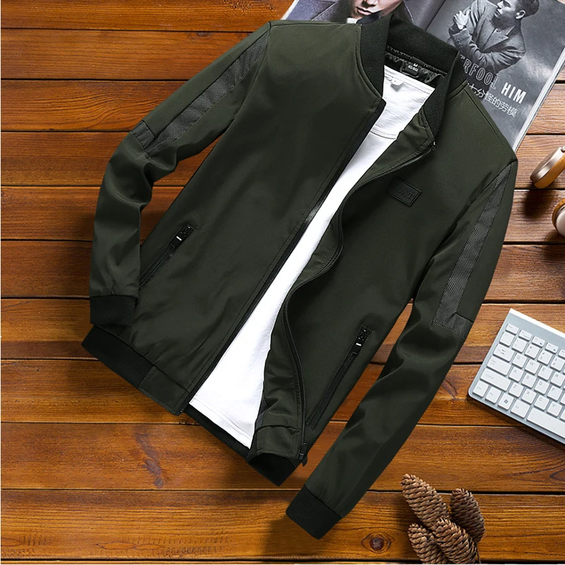 DIMUSI Mens Bomber Jackets Male Casual Outwear Zipper Baseball Unifor Coats Mens Hip Hop Streetwear Jackets Clothing 8XL,TA337