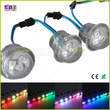 100 шт DC12V WS2811/1903 IC 26 Диаметр светодиода pixel точки света 3 светодиоды 5050SMD RGB водонепроницаемый прозрачный/Млечный крышка светодиодные модули