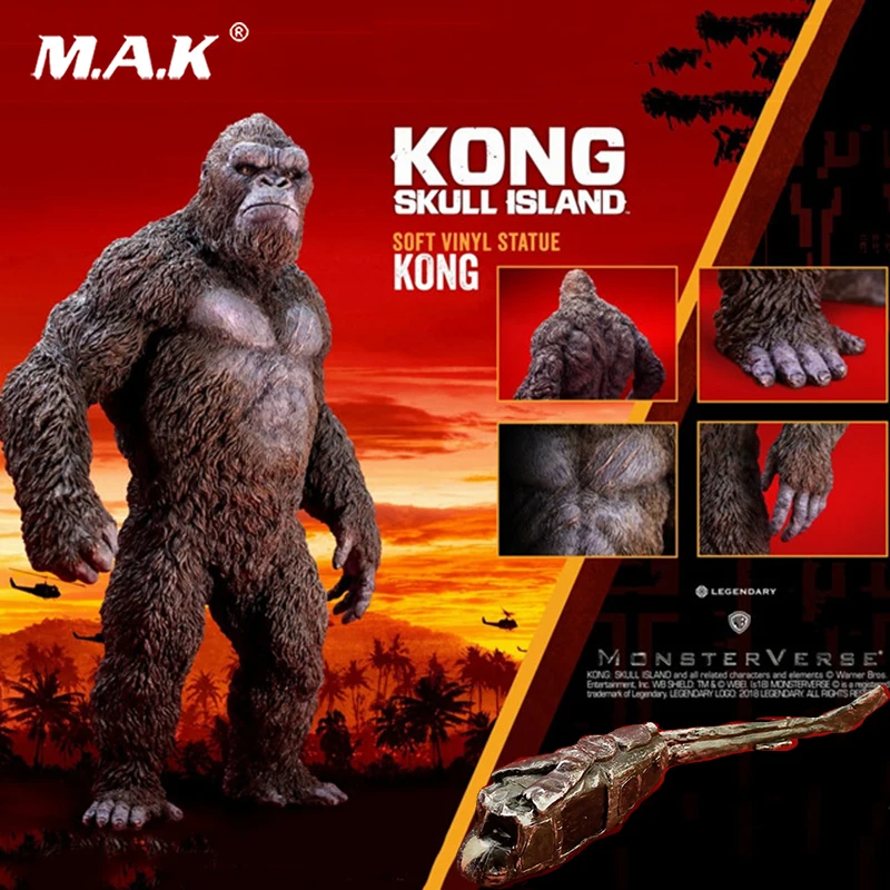 Коллекция Kong: Skull 1/6 SA9001(DX) Kong 32 см мягкая Виниловая фигурка Statu с комплектом Diorama и Helicopte rfull