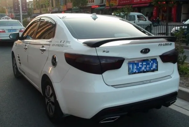 Спойлер для KIA Rio 2011 2015 K2 спойлер светодиодный светильник кой высококачественный