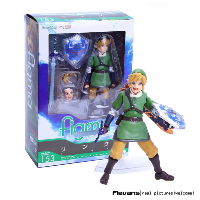 

The Legend of Zelda Skyward Sword Figma 153 Link PVC Action Figure Collection Model Toy