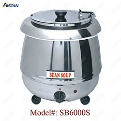 SB6000 Электрический подогреватель супа для буфета/жаровня оборудование для коммерческого ресторана и отеля - Цвет: SB6000S