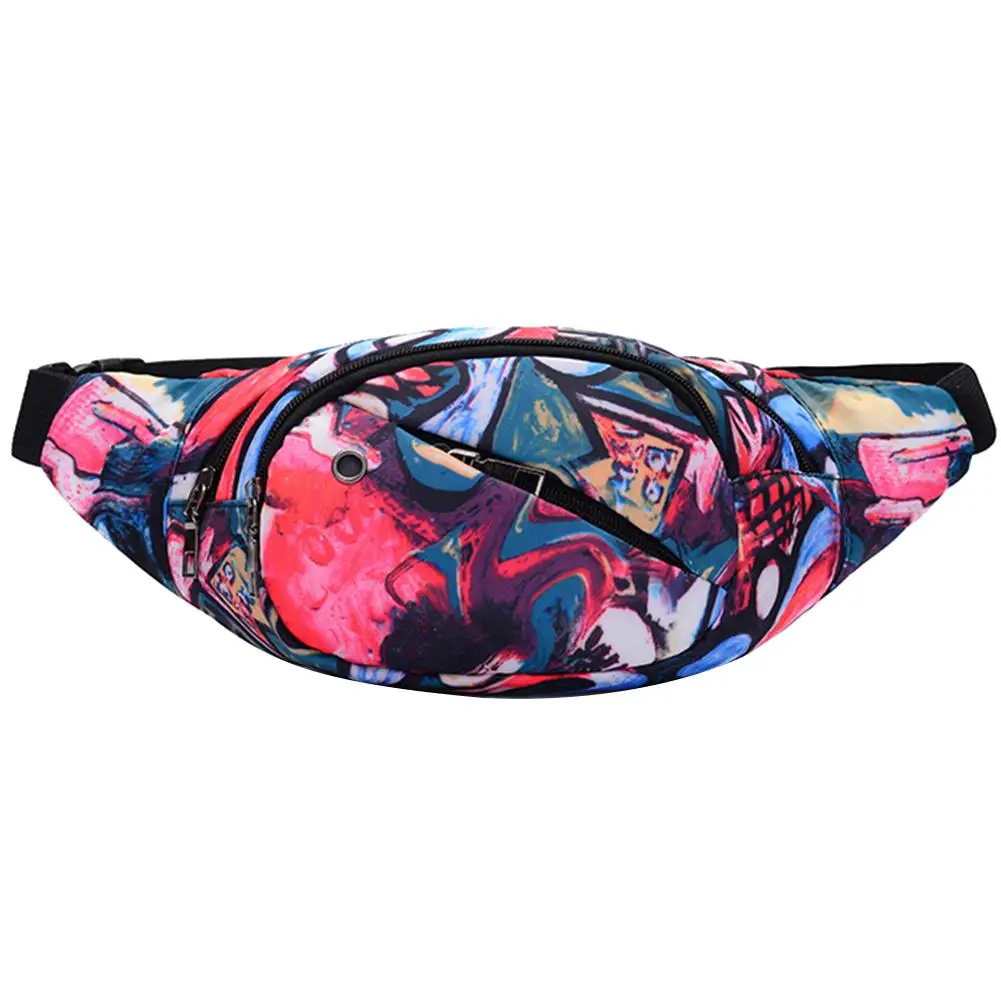 Женская спортивная сумка через плечо на Молнии Поясная Сумка с отверстием для наушников