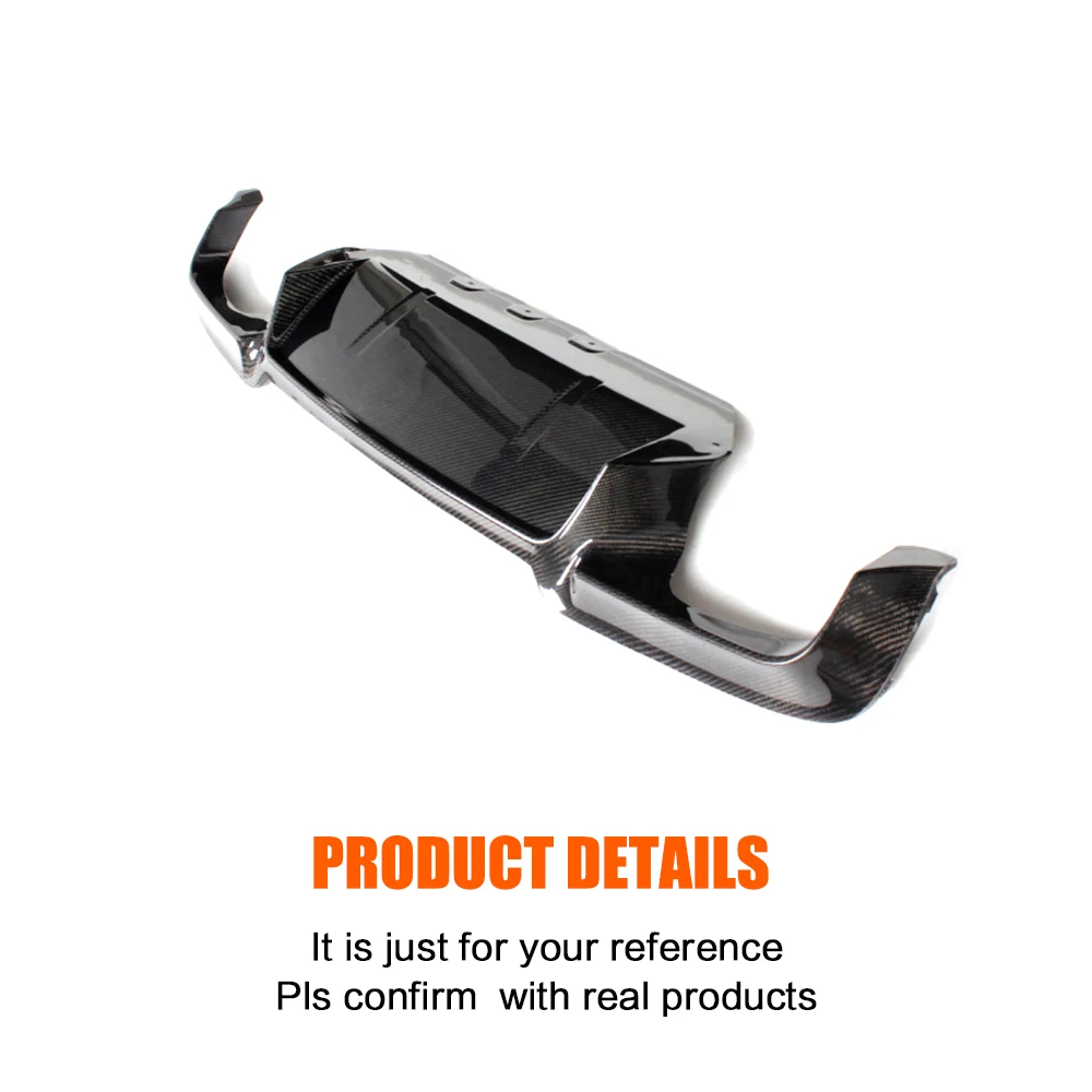 Для заднего бампера диффузор для BMW F10 M5 Sedan 2012 2017 Black FRP|bumper lip spoiler|rear bumper lipbumper |