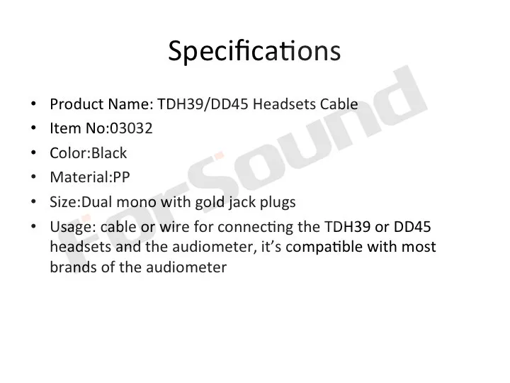 TDH39 Cable