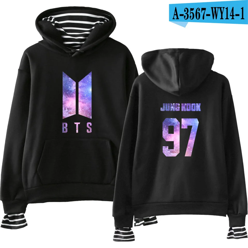 Kpop BTS Bangtan Boys V sky purple street популярные женские поддельные два толстовки с капюшоном k-pop bts кофта с капюшоном Толстовка розовое пальто