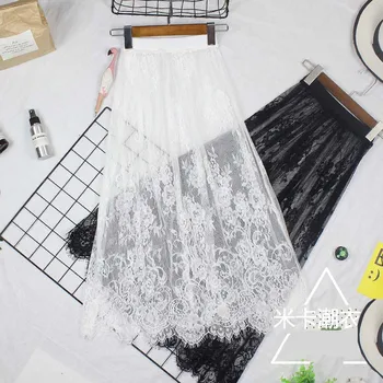 

women slip skirt underskirt petticoat woman sexy see through transparent sheer mesh lace half slips wrap skirt beach cover up