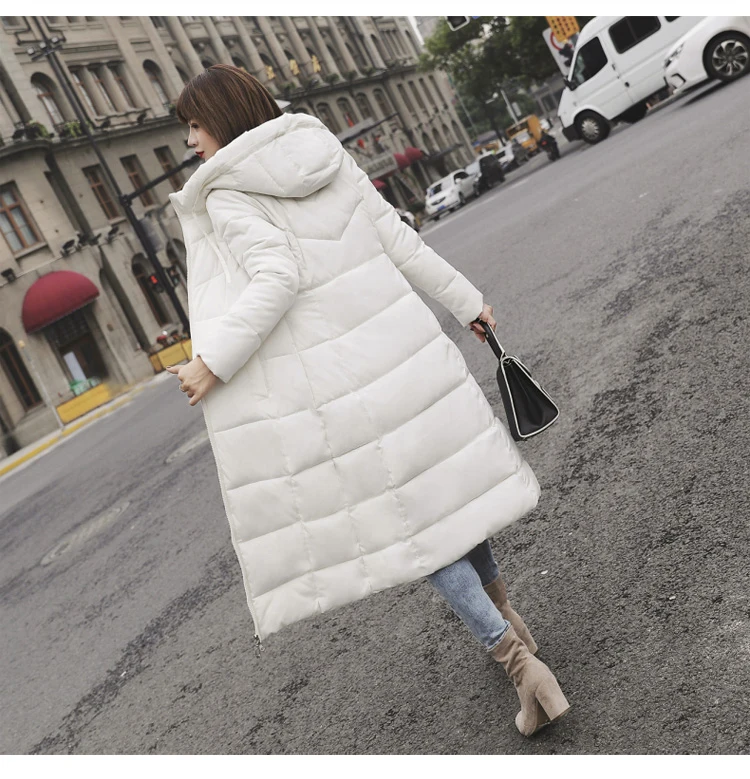 Размера плюс 4XL 5XL 6XL зимние куртки женские пуховые парки толстый пуховик женские пальто с капюшоном длинная теплая Повседневная зимняя верхняя одежда