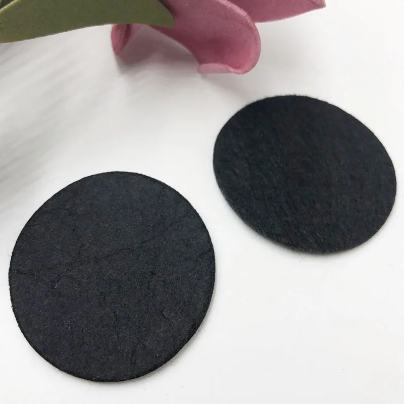 

The 50pcs Felt 40mm Circle Appliques -Black Color Free Shipping