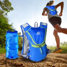 AONIJIE Outdoor Sport Bag Men/Women Marathon Running Vest Pack Waterproof Nylon Camping Backpack Hiking 1.5L Foldable Water Bag
