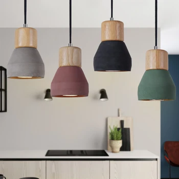 

Vintage Cement Pendant Lights Loft Industrial Hanging Lamp E27 Edison Light Pendant lamp